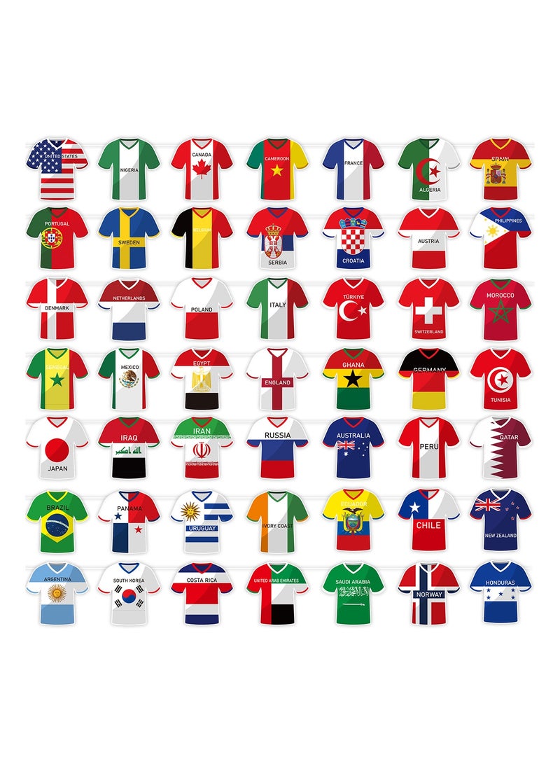 سايكفو راية أعلام كأس العالم لكرة القدم 2026، 50 قطعة، أعلام دول دولية، زينة لحفلات ذات طابع رياضي واحتفالات أولمبية (باستثناء الفرق الـ 48 الأولى). - Image 1
