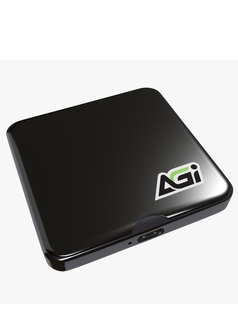 AGI EDM38 1TB Magnetic Portable External SSD, USB 3.2 Gen2x2 with 20Gbps Speed, Read Speed of up to 2050MB/s, Compatible with Laptop, Notebook, PC, iPhone 15 Series - BLACK  - Image 3