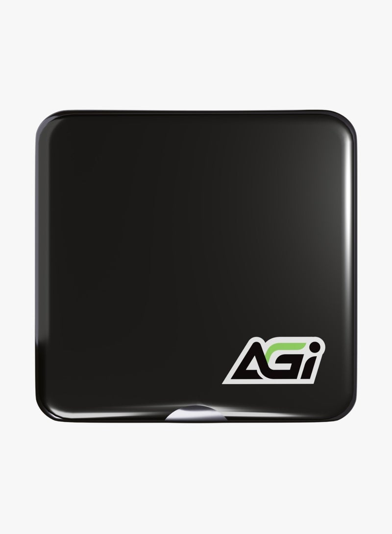 AGI EDM38 1TB Magnetic Portable External SSD, USB 3.2 Gen2x2 with 20Gbps Speed, Read Speed of up to 2050MB/s, Compatible with Laptop, Notebook, PC, iPhone 15 Series - BLACK  - Image 2