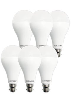 SONASHI Pack of 6 LED Bulb 15W (B22) Pin Type SLB-015  - Image 1