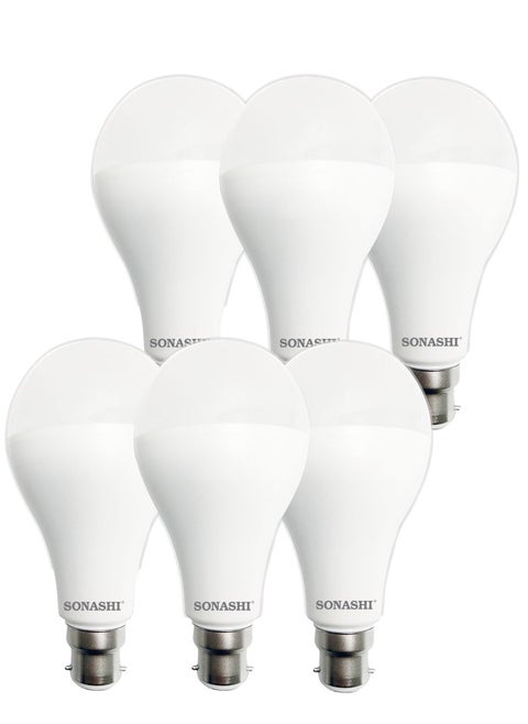 Pack of 6 LED Bulb 15W (B22) Pin Type SLB-015