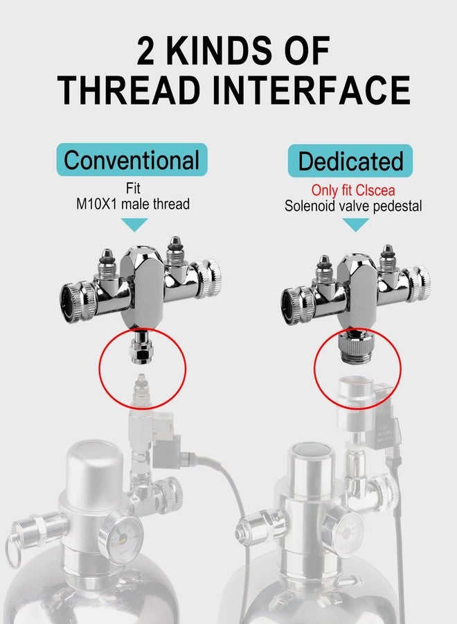 Clscea Aquarium Conventional CO2 Splitter Regulator Valve 2 Way for CO2 Generator - Image 5