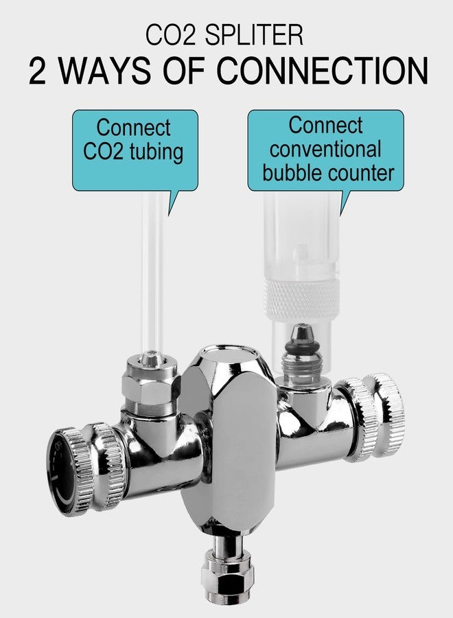 Clscea Aquarium Conventional CO2 Splitter Regulator Valve 2 Way for CO2 Generator - Image 3
