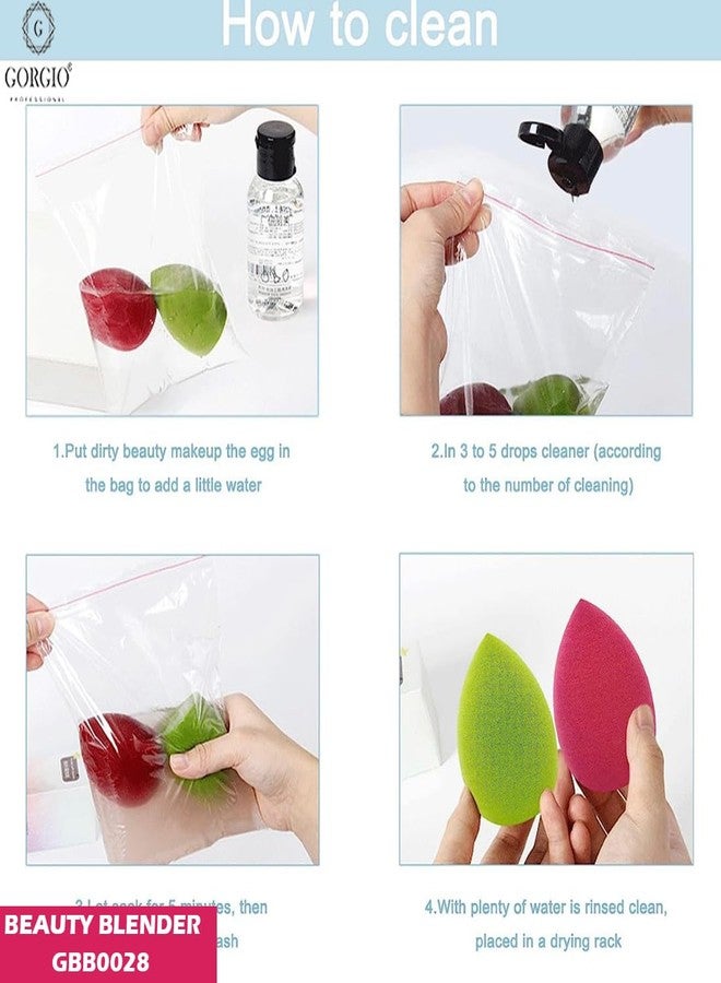 Gorgio Professional Latex-Free Blender Makeup Sponge Puff, Ideal for Smooth Foundation & Cream Application, Soft & Reusable (Color/Shape May Vary) - Image 3