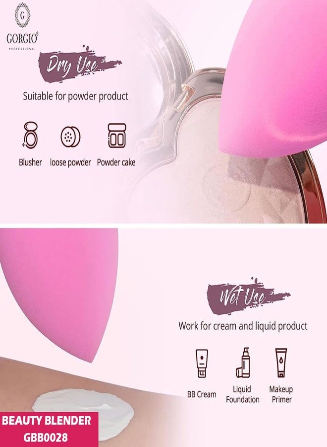 Gorgio Professional Latex-Free Blender Makeup Sponge Puff, Ideal for Smooth Foundation & Cream Application, Soft & Reusable (Color/Shape May Vary) - Image 5