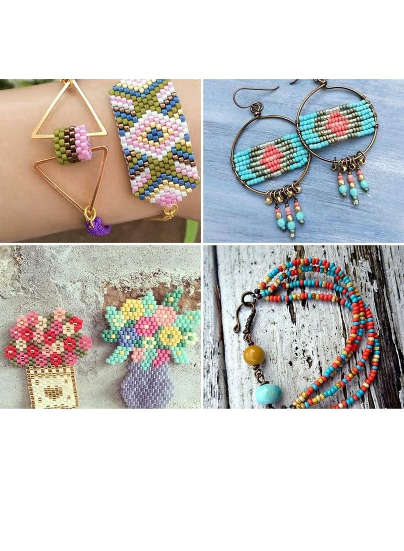 StyleWayez Seed Beads, 3500 PCS Letter Beads and Pony Beads 24-Grid Bead Kit Set Rope Mini Seed Beads Set for Jewelry Making Bracelet Beads Finding DIY Crafts Beading Needles for Jewelry Bracelet Making（4mm） - Image 5