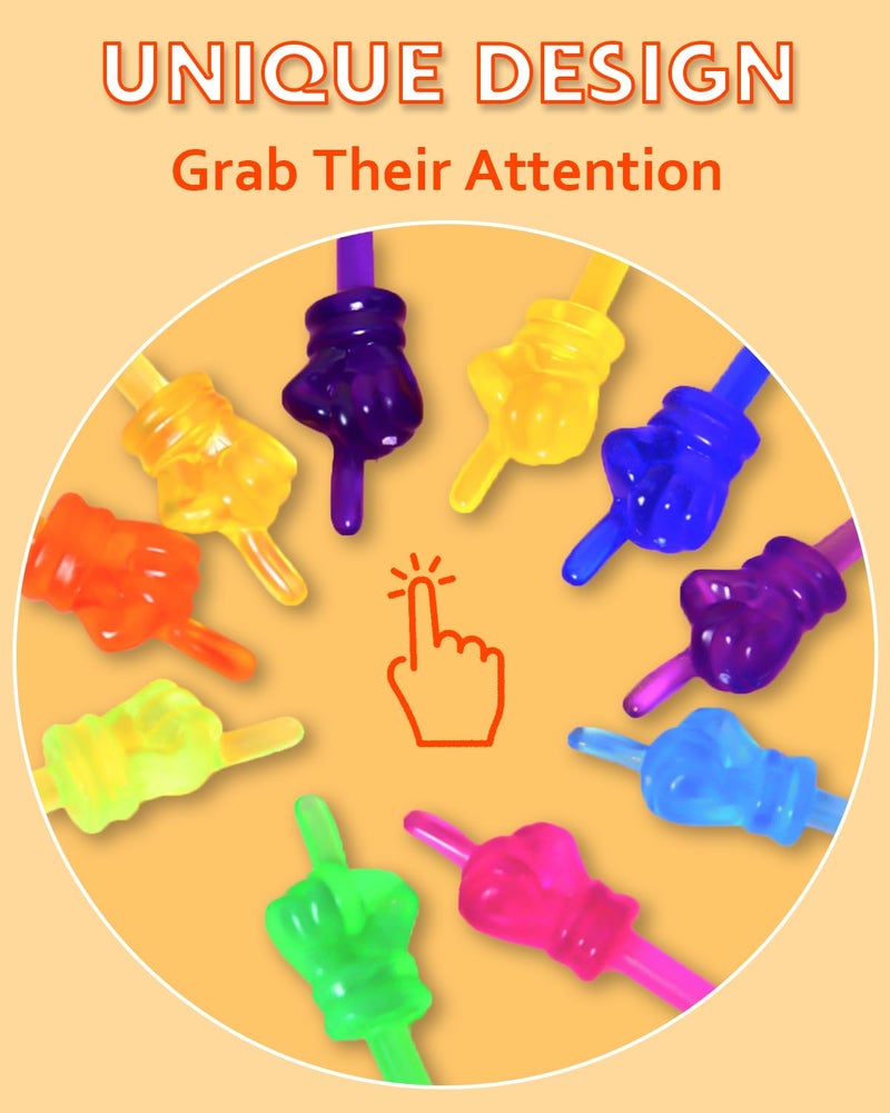Dumero 10pcs Finger Pointer for Classroom, Reading Pointers for Kids, Hand Pointing Stick, Teaching Finger Class Pointer for Teachers, Classroom Teacher Must Haves Supplies Essentials - Image 2