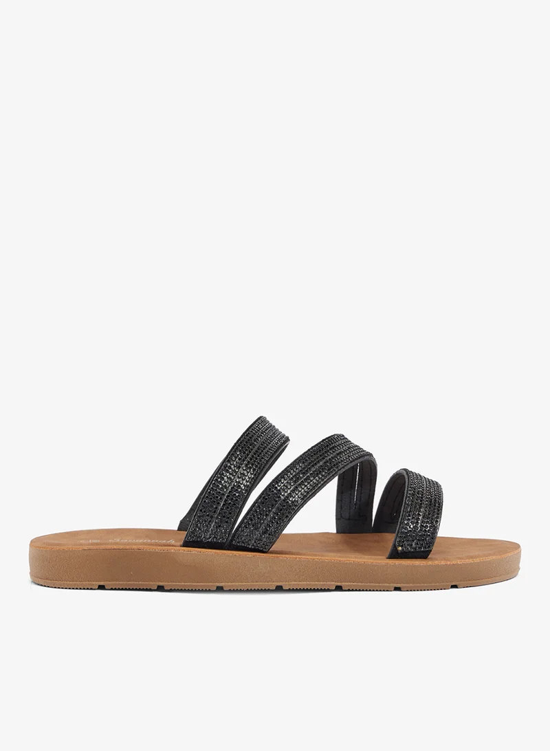 Savannah Collection Casual Flat Sandal