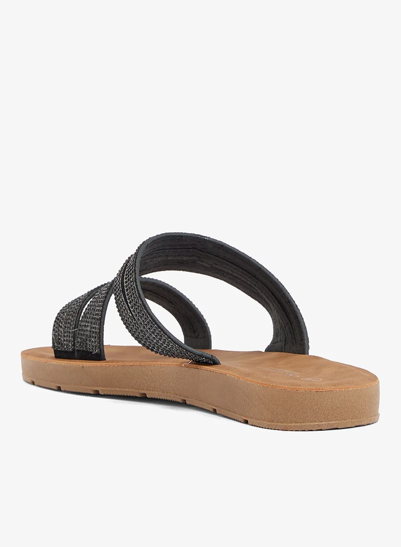 Savannah Collection Casual Flat Sandal