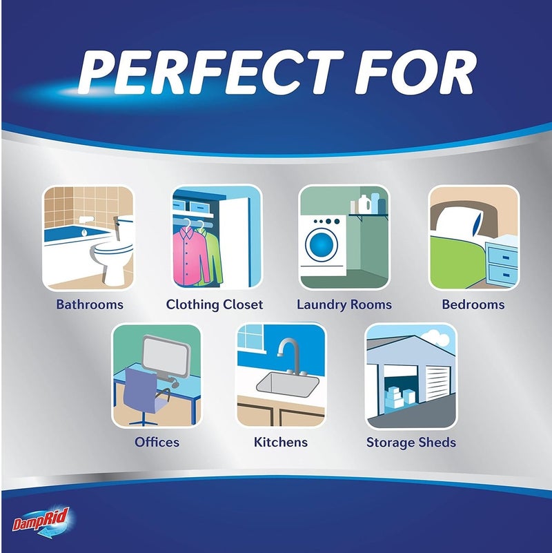 دامب ريد مزيل الرطوبة 10.5 أونصة – جهاز امتصاص الرطوبة للحمام والخزانة والمطبخ – يزيل الروائح الكريهة ويمنع العفن والرطوبة – حل طويل المفعول للتحكم في الرطوبة - Image 3