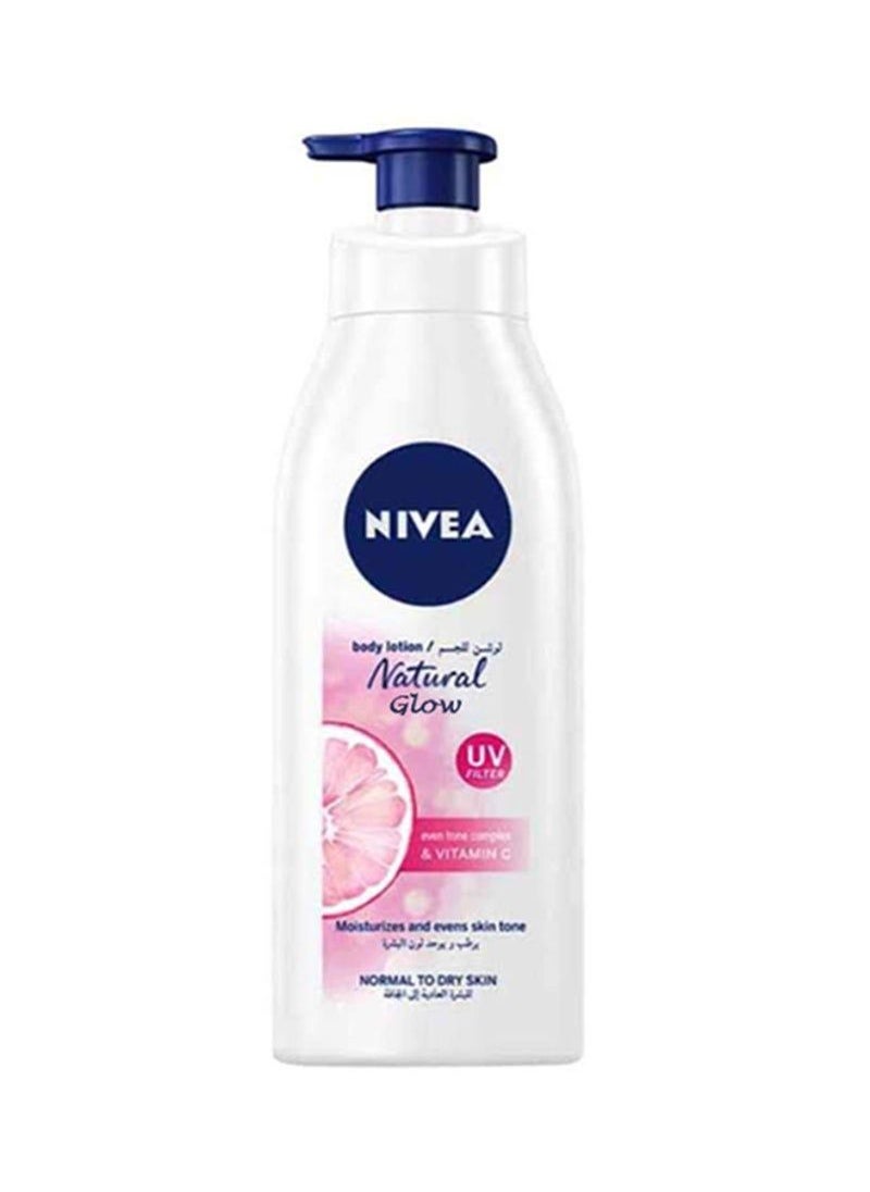 Nivea - Natural Glow Body Lotion, Even Tone, Vitamin C - Normal To Dry Skin 400ml - Image 1
