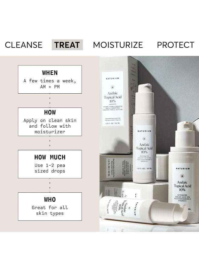 Naturium Azelaic Topical Acid 10%, Plus Niacinamide & Vitamin C, Face & Skin Care Treatment, Dark Spot Remover - Image 2