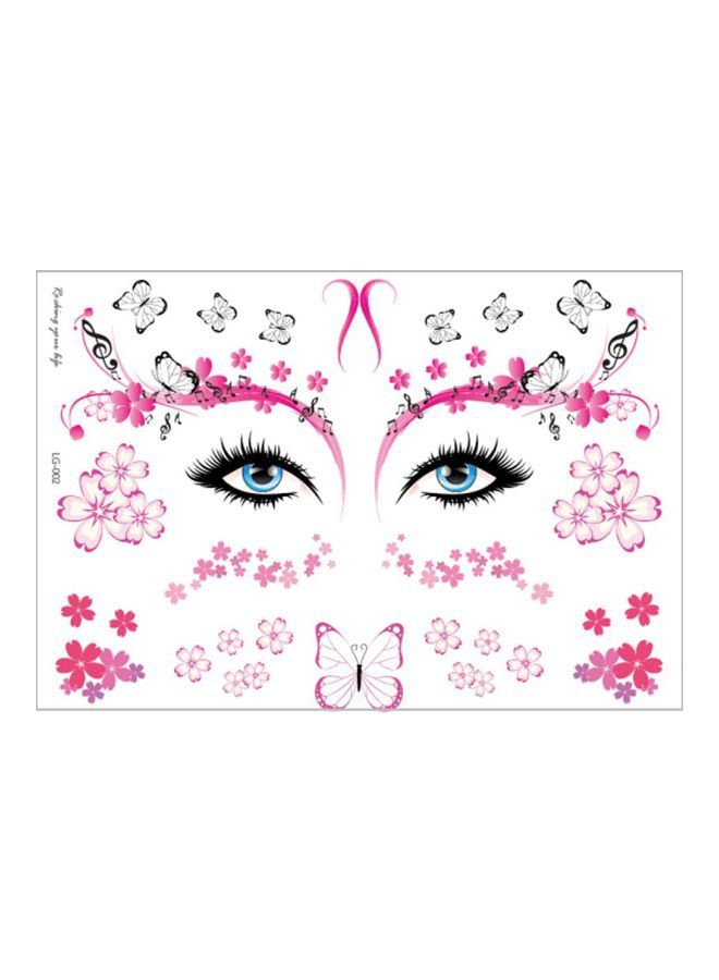 NIBEMINENT Wenshentie Floral And Butterfly Tattoo Sticker LG-002
