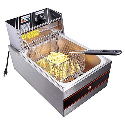 Miecux Stainless Steel Square Fry Basket with Rubber Handle Grip - Image 5
