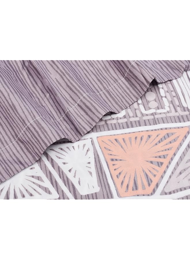 إيروريكس غطاء لحاف Ny 81 مكون من 6 قطع مقاس كينج كامل من القطن متعدد الألوان مقاس كينج 240 × 260 سم