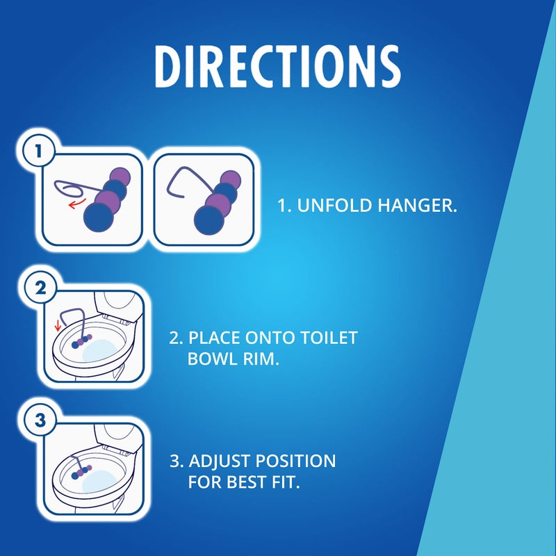 Soft Scrub منظف مرحاض سافتي سكراب 4 في 1 معلق على الحافة، لافندر، 2 عدد - Image 4