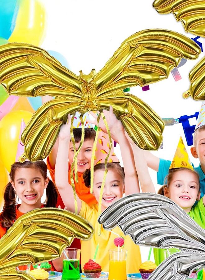 GROIC 2 PCS Butterfly Foil Balloons,99cm Large Wings Balloon,Mylar Balloons Fairy Balloon, Mylar for Themed Party,Party Dressing Props - Image 5