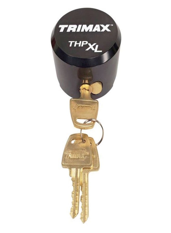 Trimax, (THPXLALBK, Black, Solid Aluminum Hockey Puck Internal Shackle Lock, Universal Fit - Image 1