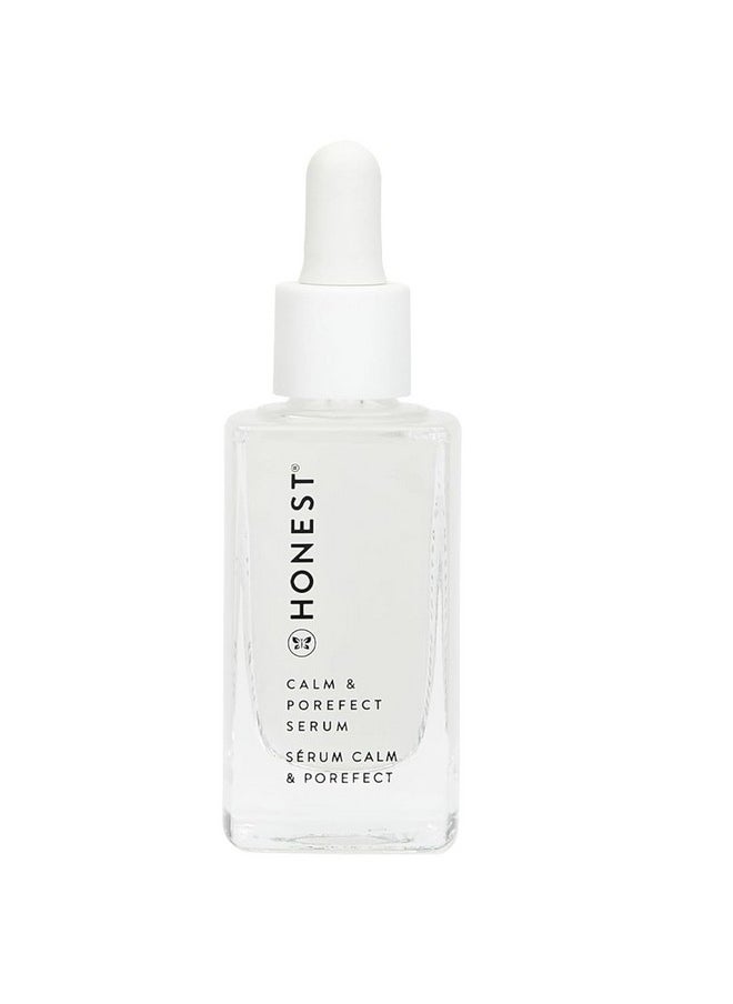 Honest Beauty - Honest Beauty Calm + POREfect Serum with Hyaluronic Acid + Calming Phyto-Blend | Pore Minimizing, Sensitive Skin Friendly | EWG Verified, Vegan + Cruelty Free | 1 fl oz - Image 1