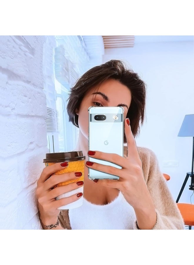 Clear Shockproof Case Compatible with Google Pixel 7A - Image 5