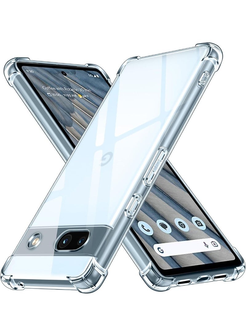 Clear Shockproof Case Compatible with Google Pixel 7A - Image 1