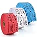 L LIKED Raffle Tickets Double RollConsecutively Numbered5050 Raffle Tickets for EventPartyPrizeDrawing3000WhiteRedBlue - Image 3