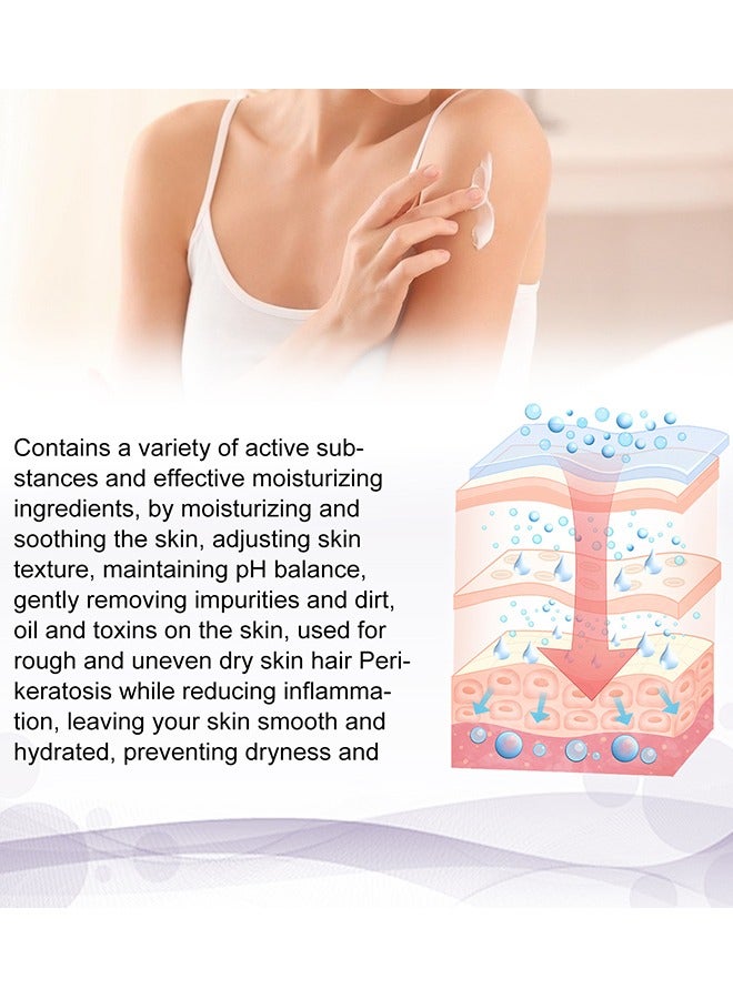 EELHOE KP Bump Remover - 100ml Pilaris Keratinizing Moisturizer with Lactic Acid - Exfoliating and Moisturizing Cream for Problematic Keratinization, Dry, Rough and Bumpy Skin - Image 4