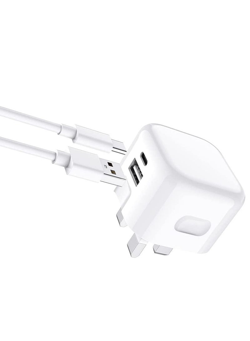 ELTRAZONE For Nothing Phone 2 / Nothing Phone 1 Charger, 35W Dual Port USB C + USB C Charger Plug, Type C PD Adapter Travel GaN Fast Charger Power Adapter Foldable Phone Charger Plug  - Image 2