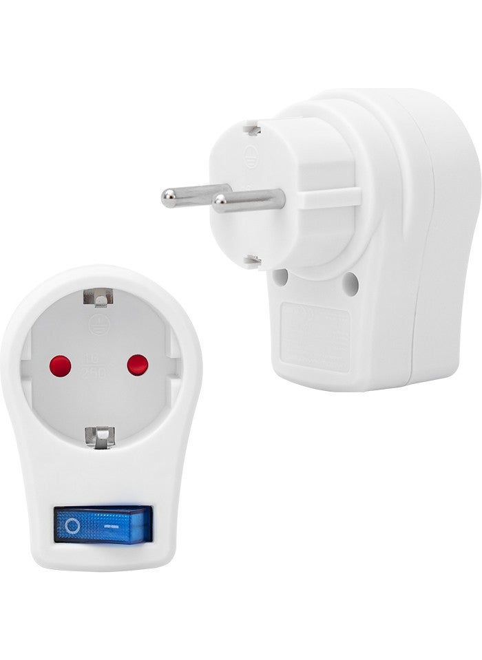Durgunstore 16816 Single White Switched Surge Protective Socket (10A-2510W) (Internet Sale Prohibited Below 100 TL) (81)  - Image 1