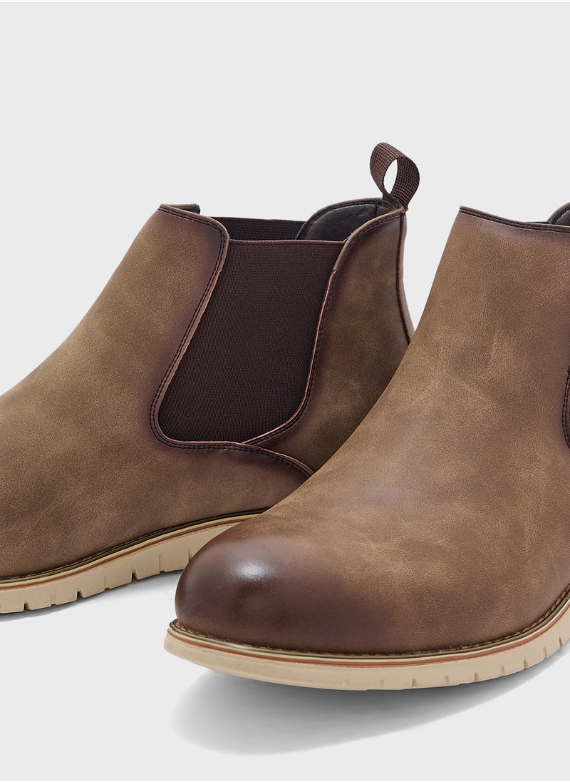 Robert Wood Nubuck Chelsea Boots  - Image 4