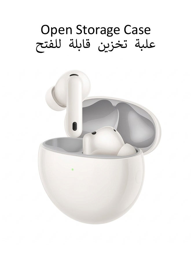 Tempo True Wireless In-Ear Earbuds, Dynamic Adaptive Noise Reduction, Surround Stereo, IP54 Sweatproof Fast Charge, For Commute Office Gym Running Driving Study Travel White Earphones - Image 4