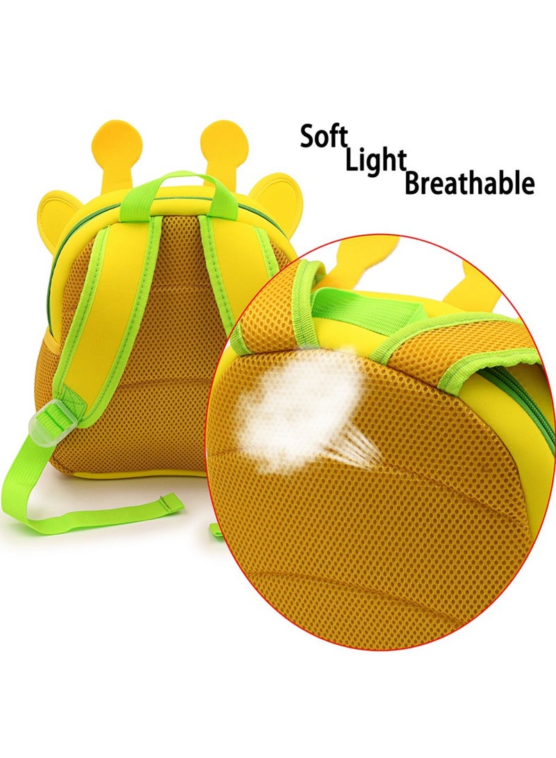 Little Kid Toddler Backpack Baby Boys Girls Kindergarten Pre School Bags Cute Neoprene Cartoon Backpacks for Little Kids Size (26x21x8cm) - Image 3