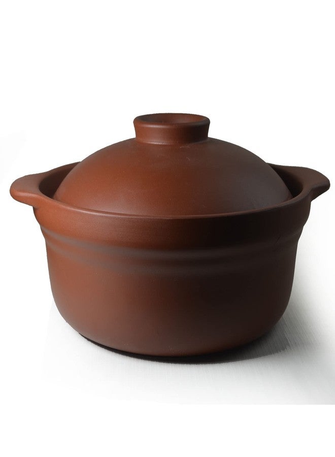 ZHCHSH Casserole Clay Pot Bowls Lid Cooking Dolsot Bibimbap Soup 1800ml Red Clay Earthen Unglazed 68oz (red, B) - Image 3
