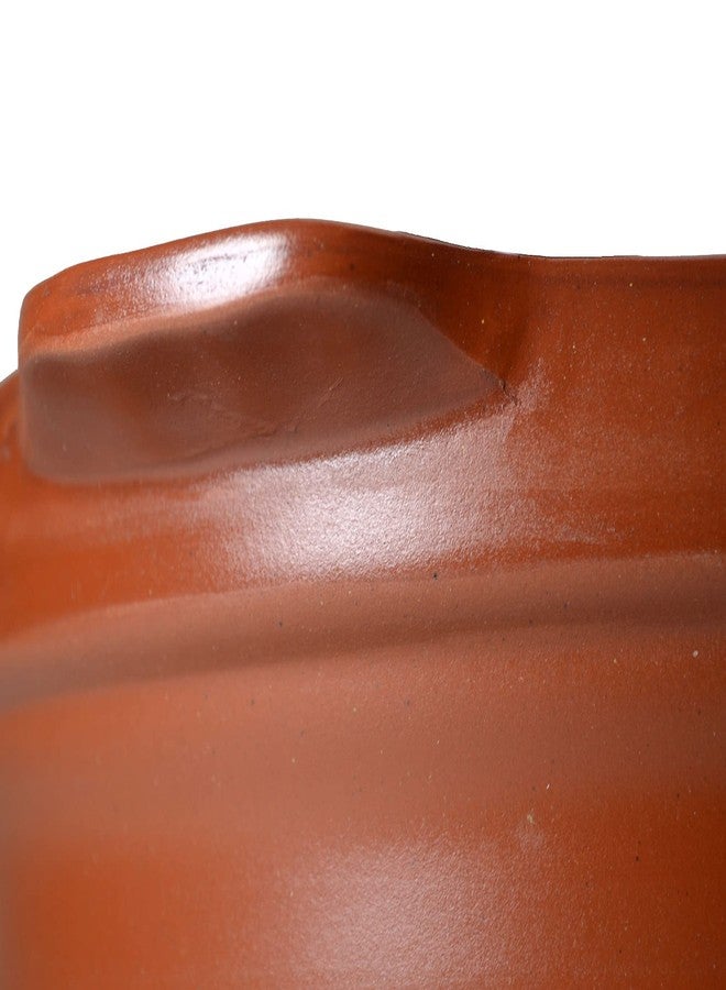 ZHCHSH Casserole Clay Pot Bowls Lid Cooking Dolsot Bibimbap Soup 1800ml Red Clay Earthen Unglazed 68oz (red, B) - Image 4