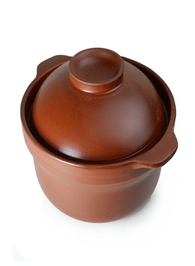ZHCHSH Casserole Clay Pot Bowls Lid Cooking Dolsot Bibimbap Soup 1800ml Red Clay Earthen Unglazed 68oz (red, B) - Image 5
