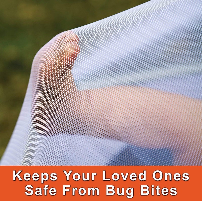 شبكة ناموسية مطبوعة Buyagain لسرير مزدوج بوليستر/ماشارداني لسرير ملكي للأطفال/حماية من البعوض 7x7 قدم (وردي) (7x5 قدم) - Image 5