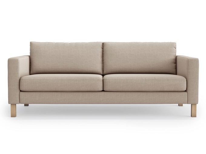 SNUG FIT KARLSTAD 3 SEAT NOT 2 SEAT SOFA COVER SLIPCOVER FOR THE IKEA KARLSTAD THREE SEAT SLIPCOVER REPLACEMENTKHAKILENGTH80