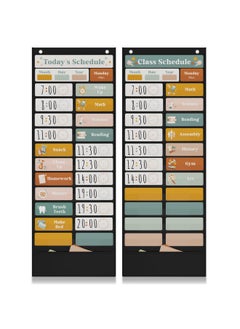 The Ultimate Pocket Chart For Classroom - Beautiful Daily Schedule Calendar With Designed Cards Encourages Visual Learning For Kids - Fun Boho Routine Calendar Chart Fits Nicely With Any School Decor - pzsku/ZBEF3A984A391893F2106Z/45/_/1731926045/d983a7af-98f0-48f1-89a2-11b37c6bafd3