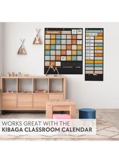 The Ultimate Pocket Chart For Classroom - Beautiful Daily Schedule Calendar With Designed Cards Encourages Visual Learning For Kids - Fun Boho Routine Calendar Chart Fits Nicely With Any School Decor - pzsku/ZBEF3A984A391893F2106Z/45/_/1731926053/51c01b2e-d17c-493b-b64f-34c3809158dd