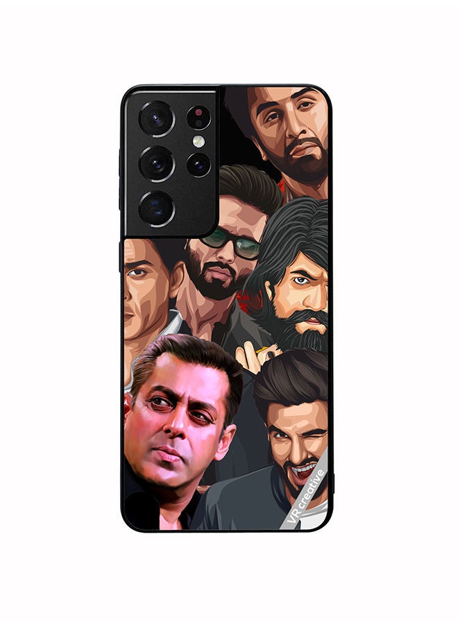 VR CREATIVE Protective Case Cover For Samsung Galaxy S21 Ultra 5G Bolyywood Actors Design Multicolour - Image 1