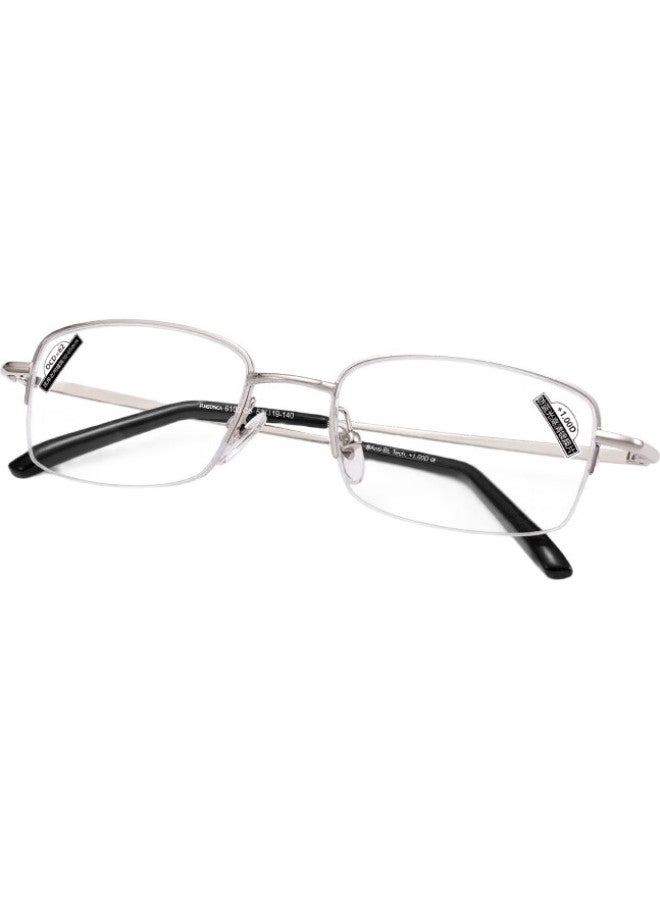 Funsonca Anti-Blue Light Comfortable Ultra-Light Fashionable Reading Glasses For Men And Women, Metal Durable Business 6100 1.00 Diopter - Image 3