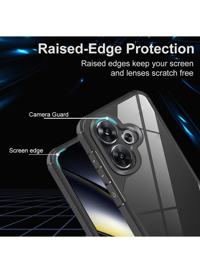 erorex Case For Xiaomi Poco F6 Acrylic+TPU Transparent Shockproof Phone Case - Image 3