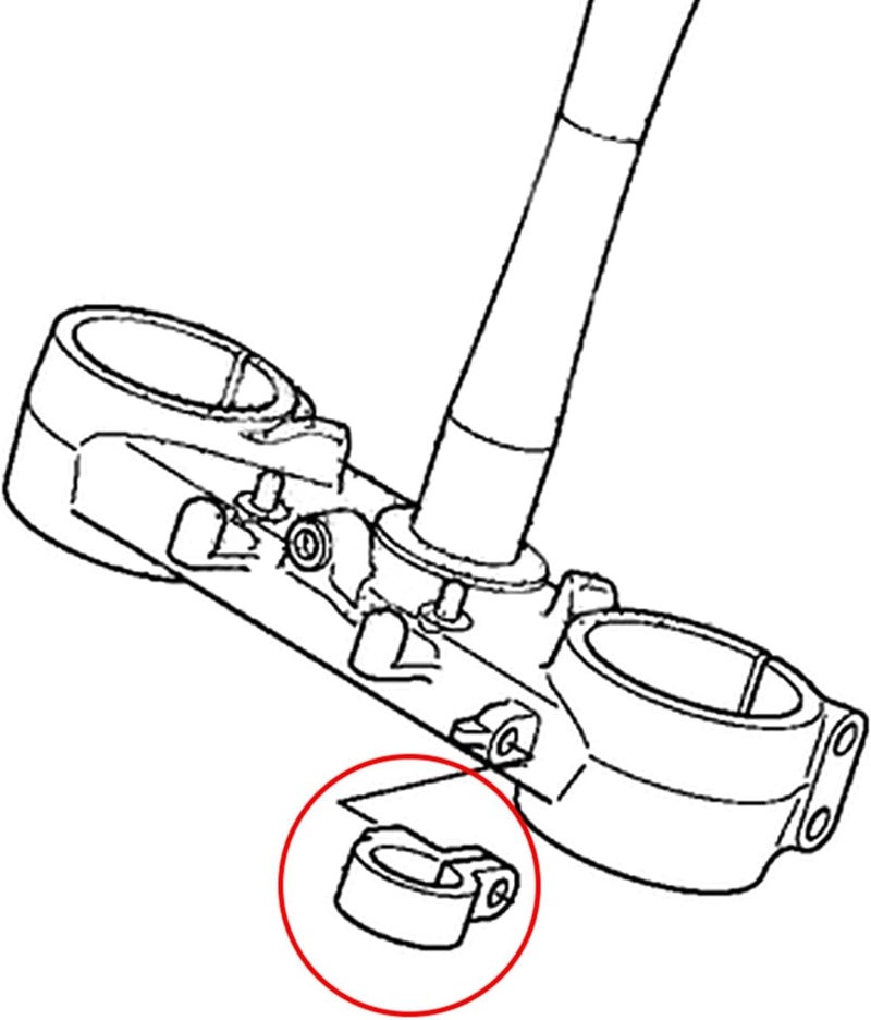 Wivplex Motorcycle Brake Hose Clamp - Image 2