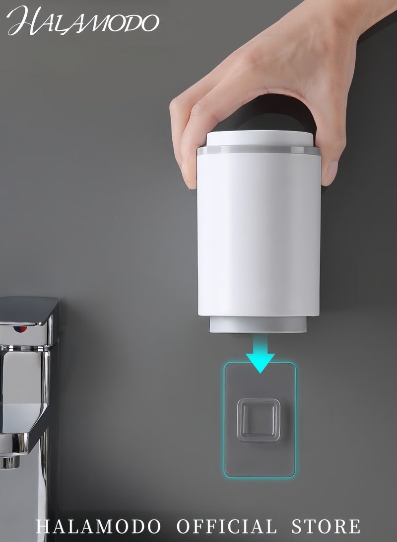 هالامودو حامل فرشاة أسنان مثبت على الحائط أزرق/أبيض 15 × 8.50 × 13 سم - Image 5