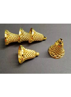 Little Blooms Little Blooms Lightweight Golden Plastic Bells Versatile for Various Craft Applications and Festive Decoration 175 Inch Golden 80 