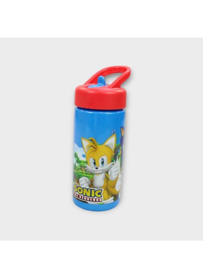 STOR Stor Sonic The Hedgehog Sports Water Bottle with Straw and Built-in Handle 410ml 