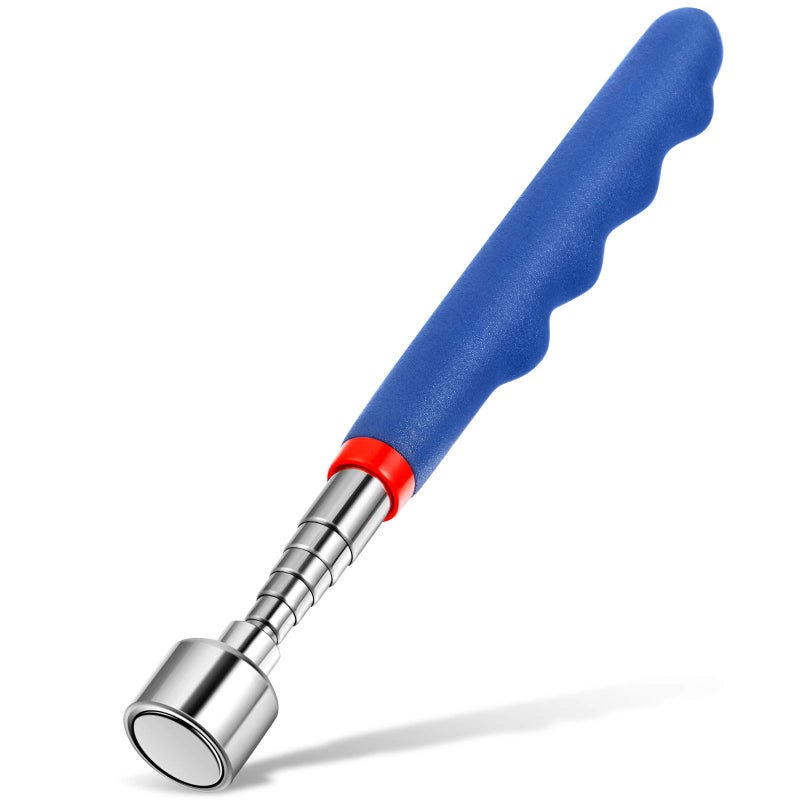 Patelai Telescoping Magnetic Pickup Tool 20 Lbs Magnet Extension Tool Telescoping 30 Inch Extendable Stick Gadget for Men Suitable for Birthday Father's Day Christmas(Blue,1 Piece) - Image 1