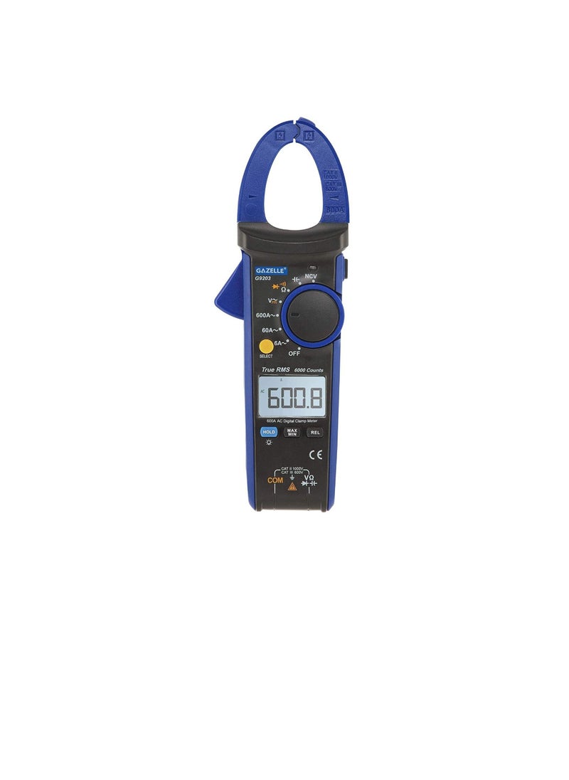 Gazelle - Gazelle G9203, 600A TRMS Digital Clamp Meter - Image 1