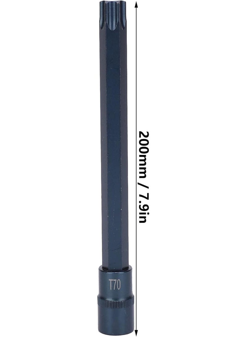 GGOOT Quick Wrench Socket Star Screwdriver Bit 1/2in Square S2 Steel Bluing Hand Tool Hardware - Image 5