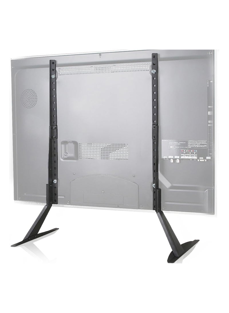 نيوستار حامل تلفزيون نيوستار عالمي 23–75 بوصة للشاشات المسطحة LCD/LED، حامل طاولة للتلفزيون يتحمل حتى 40 كجم، ارتفاع قابل للتعديل مع فتحات VESA حتى 800x400 مم – أسود - Image 1